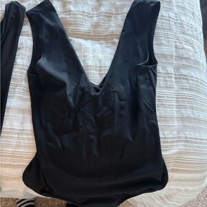 Free People Black bodysuit